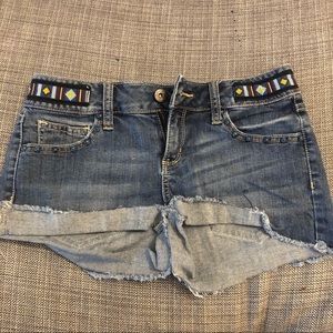 Shorts with Detailed Waistband